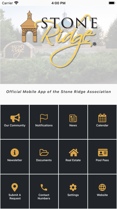 Stone Ridge HOA Screenshot