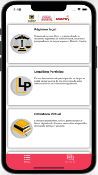 LegalBogApp Screenshot