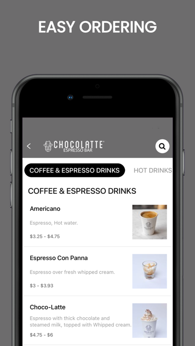Chocolatte Espresso Bar Screenshot