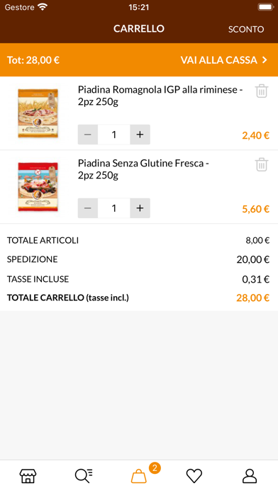 Riccione Piadina Shop Screenshot