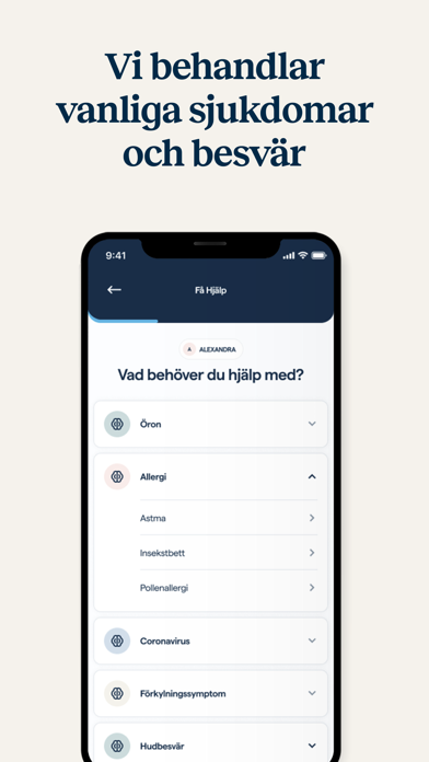Läkare och vård via hembesök Screenshot