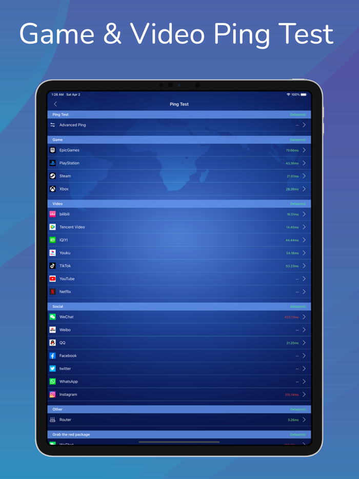 Network Speed Test  -  5G WIFI