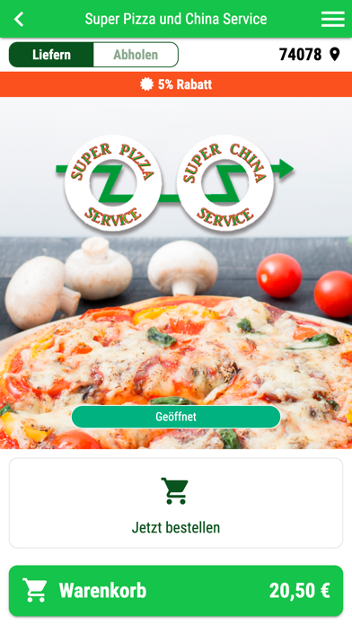 Super Pizza und China Cervice Screenshot