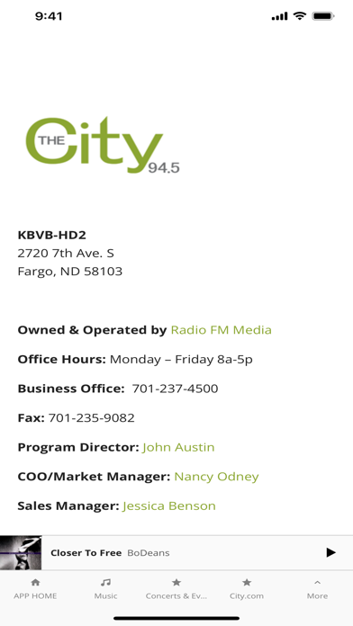 The City 94.5 Screenshot