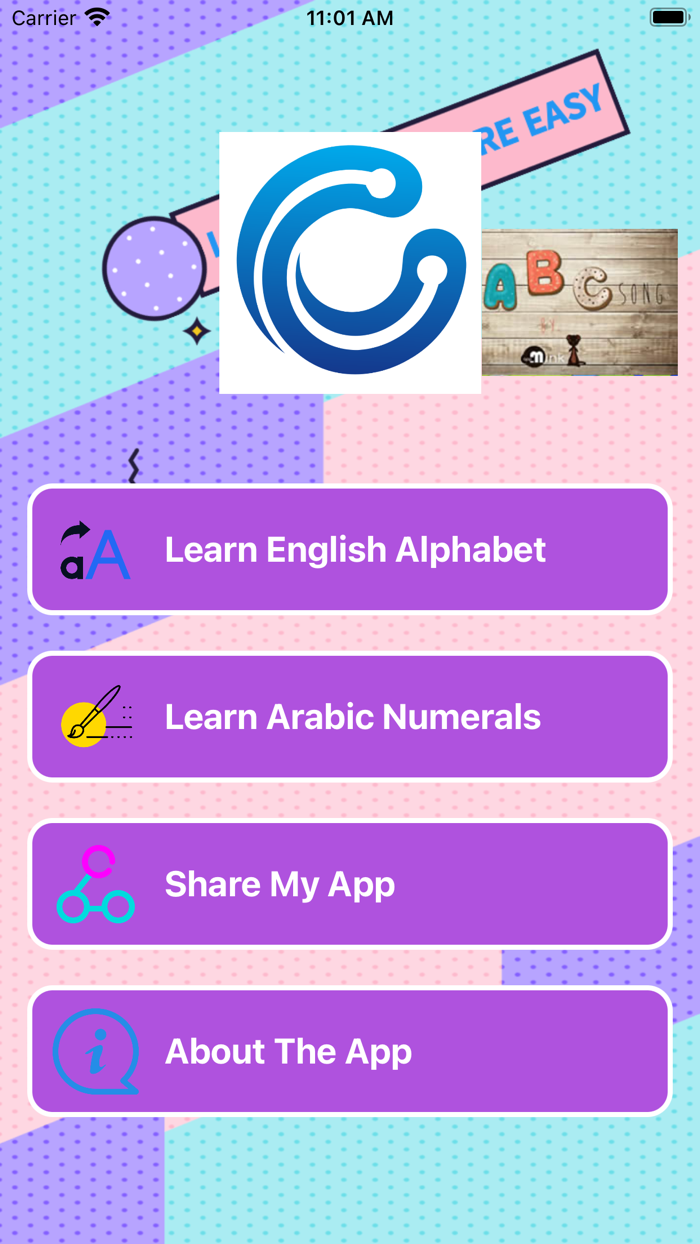 Easy practice letters and num