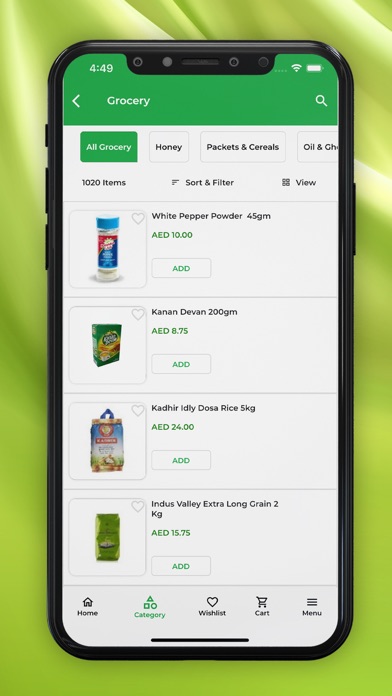 Greenbelt Online Supermarket Screenshot