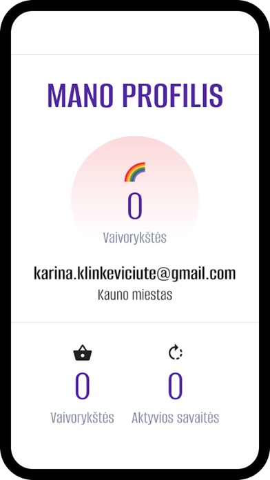 Rainbow Challenge App Screenshot