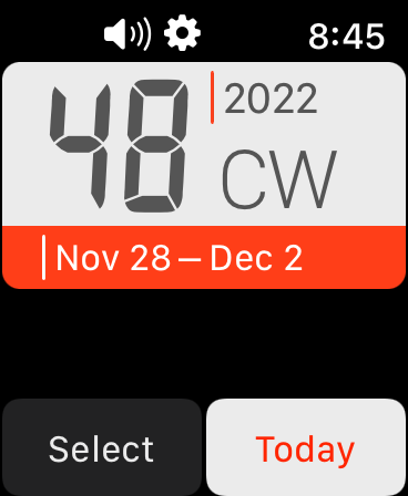 Calmenda, the week finder