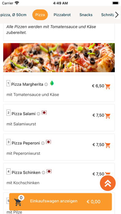 Metino Pizza Mosel Screenshot