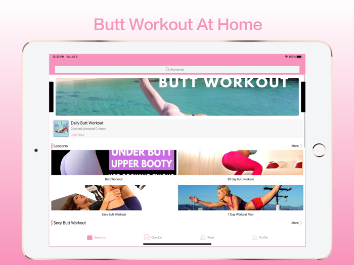 Butt Workout and Female Fitness