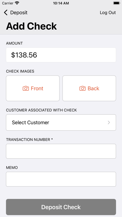 Mobile Deposit for Business Screenshot