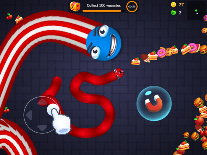 Amaze Snake Gradient io Worms