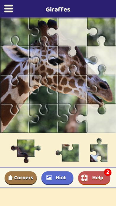 Giraffe Love Puzzle Screenshot