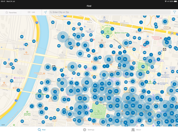 Xfinity WiFi Hotspots