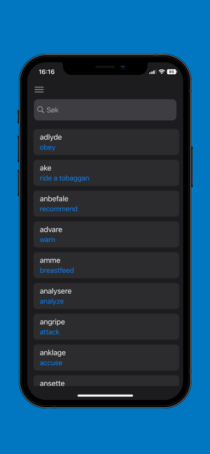 ‎Norwegian Verb Screenshot