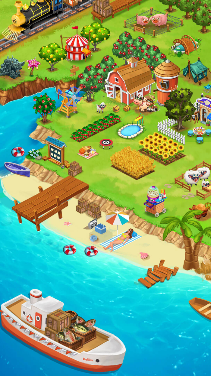 Farm Day Village Offline Games