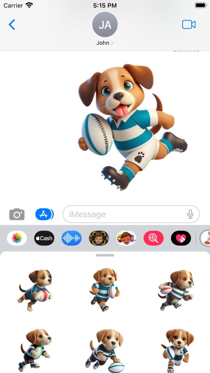 Rugby Puppy Stickers screenshot-4