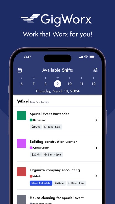 GigWorx Screenshot