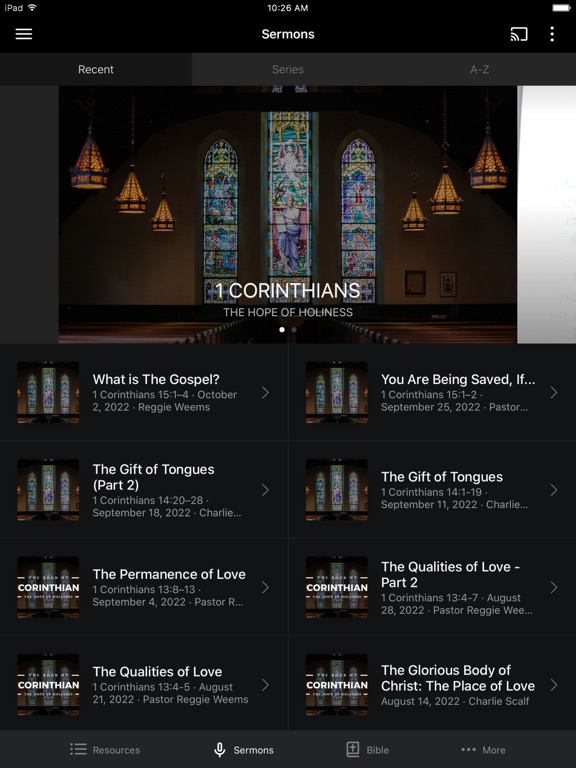 Heritage Baptist Church JC iPad screenshot 2 - Lifestyle app