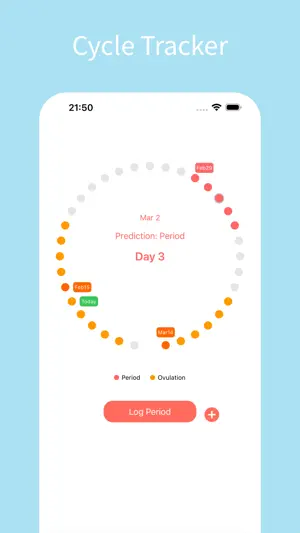 Period Tracker - Cycle Log App screenshot 1