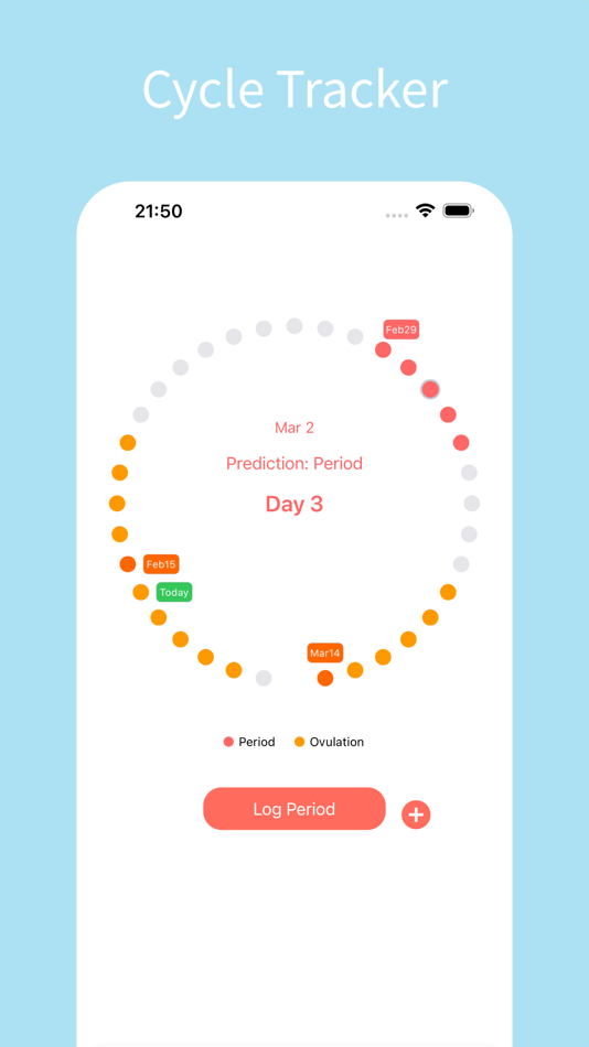 #1. Period Tracker - Cycle Log App (iOS) By: Deebex Tech Ltd.