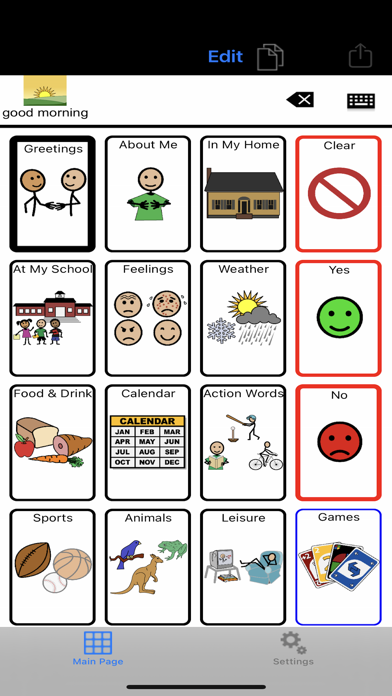 TalkTablet PRO Autism, Aphasia Screenshot
