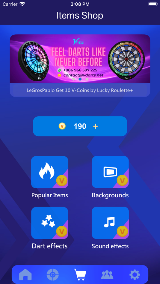 #6. VDarts (iOS) 由: Letswin Technology Company Limited