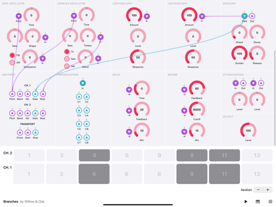 Screenshot #5 pour Branches - Semi-modular synth