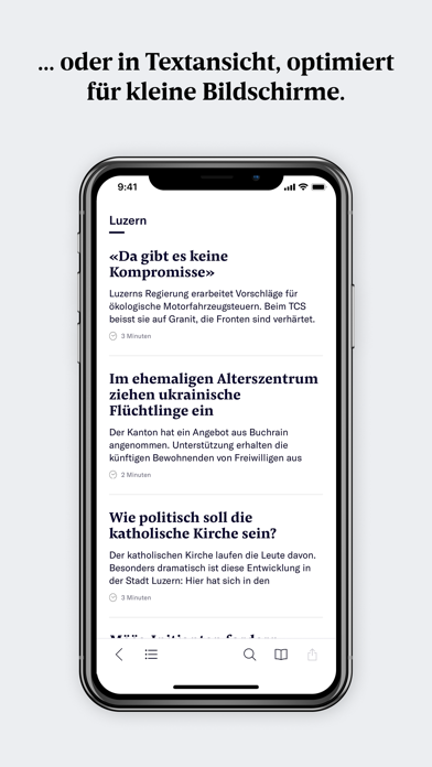 Luzerner Zeitung E-Paper Screenshot