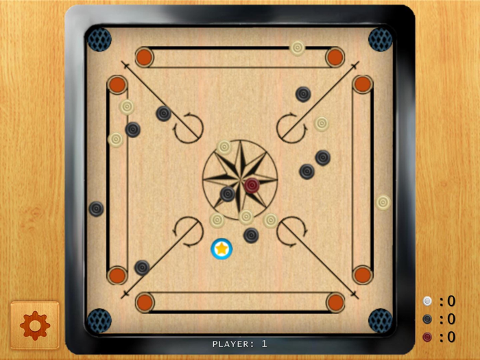 Tap Fingers Pocket Carrom