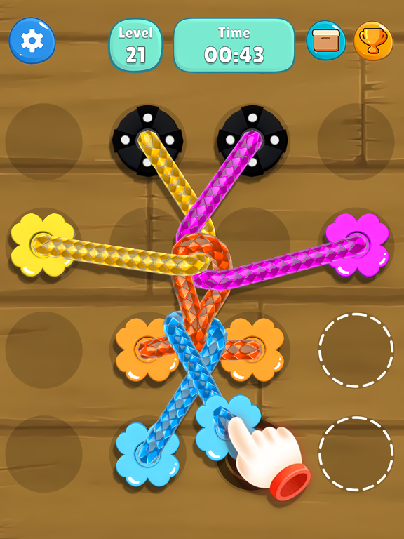 もつれたマスター - ねじれたロープの結び目を解くゲームのおすすめ画像3