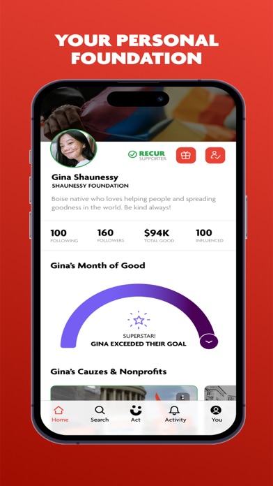 Cauze: Charitable Giving Screenshot