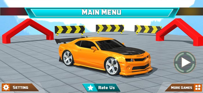 Crazy Mega Ramp Car Stunt