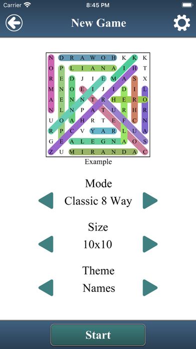 Word Search - online game Screenshot