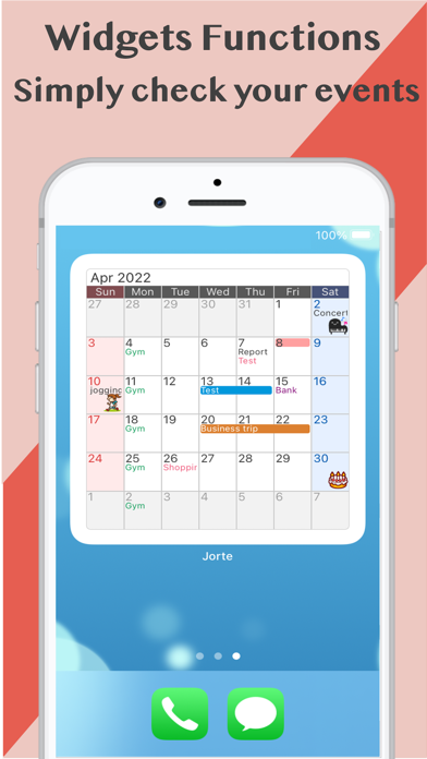 Jorte Calendar Screenshot