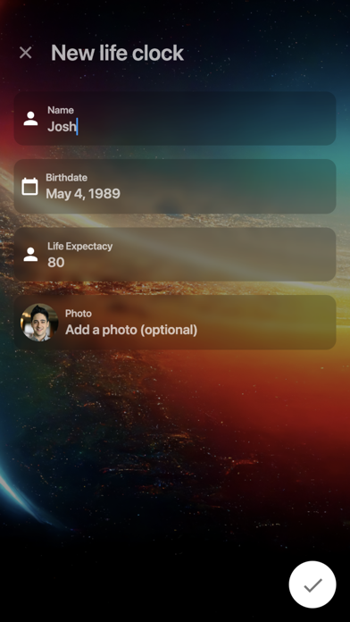 Life Clock: Your place in time iPhone screenshot 3 - Lifestyle app