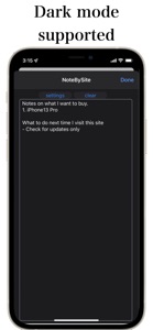 Note By Site for Safari screenshot #3 for iPhone