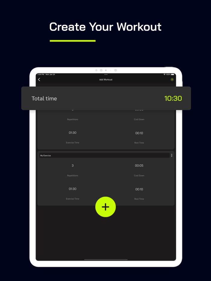 Workout Interval Speak Timer