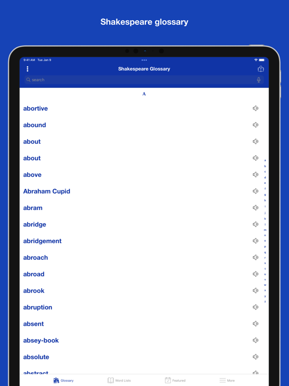 Screenshot #4 pour A Shakespeare Glossary