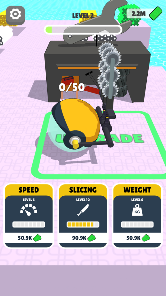 #2. Slicing Land (iOS) 게시자: Broken Mug Studio