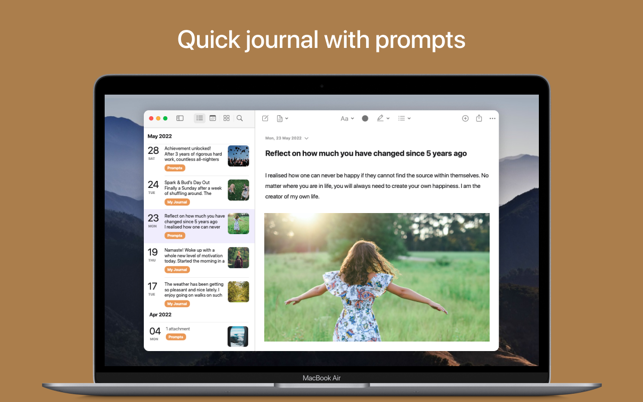 ‎GoJournal: Captura de tela do diário e planejador