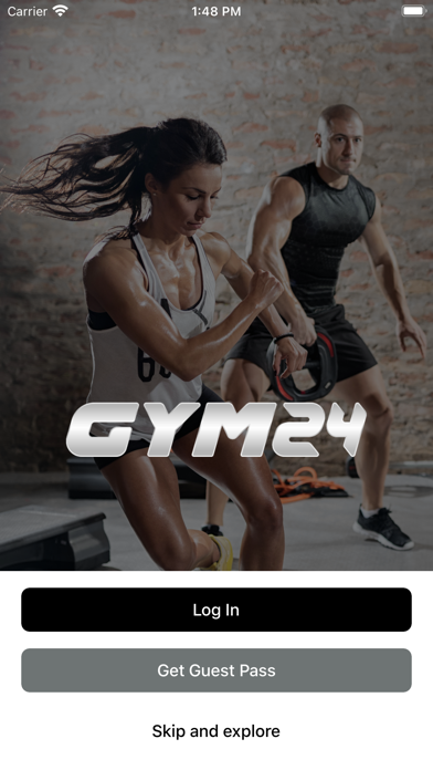 GYM-24 Club App Screenshot