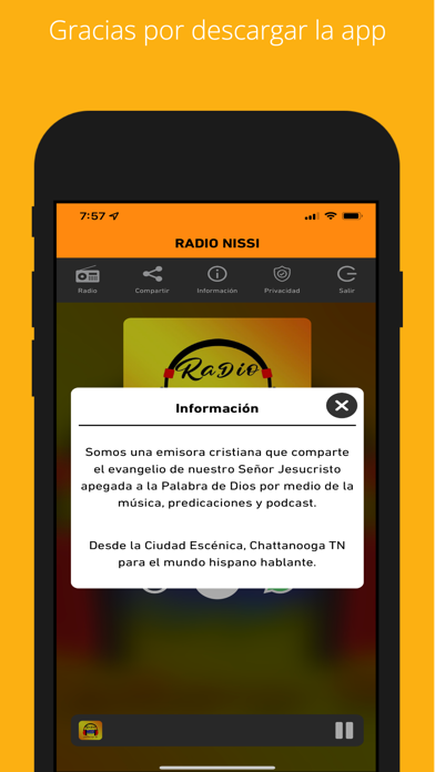 Radio Nissi Cristiana Screenshot