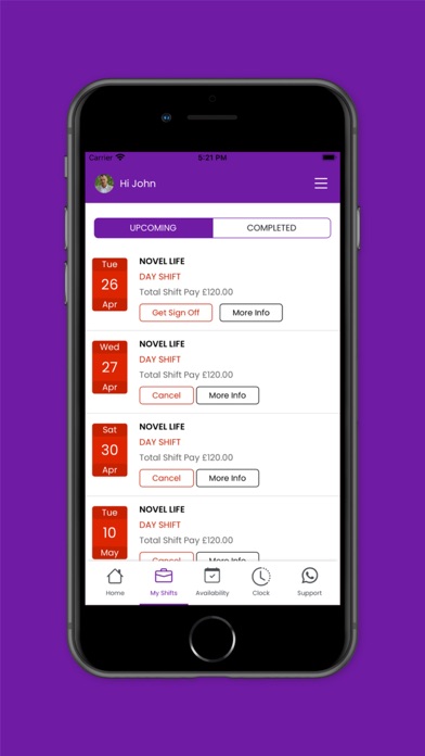 365 Care Services Screenshot