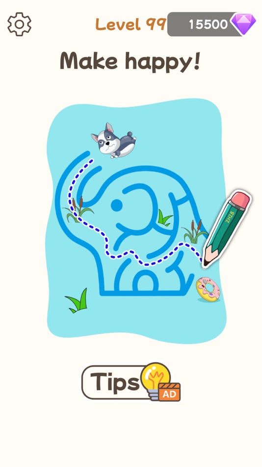 #3. Happy Draw Puzzle-Animal story (iOS) By: KVIDU PTE LTD