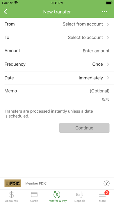 First Federal of Greene County Screenshot