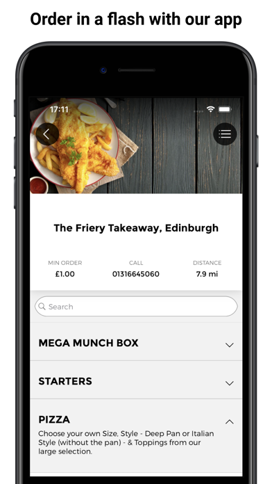 The Friery Takeaway App Screenshot
