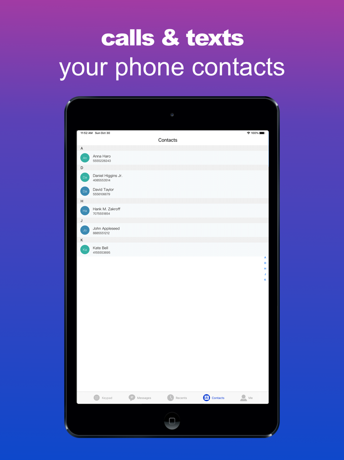 Text App - Second Phone Number