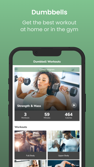 Dumbbell Workout Plan Screenshot