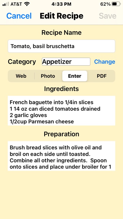 JustMyRecipes